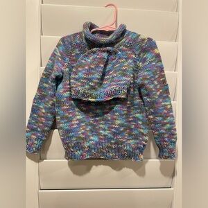 Hand-knit Child's Sweater and Matching Hat for Baby Size 3 Months
